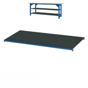 	
Workbench shelf covered with oilproof patterned, riffled rubber - big