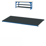 Workbench shelf covered with oilproof smooth rubber - big
