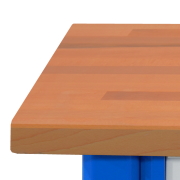 Workbench top (1500 x 740) made of beech plywood, additional charge to the standard table