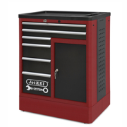 
Workshop cabinet HSW07: 1 locker, 6 drawers (2xD70 1xE70 2xE140 1xE210)