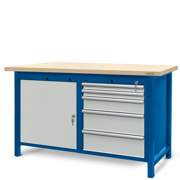 Workbench 1500 x 740: 1cabinet S12, 1 cabinet S13 (5 drawers, 1 locker)