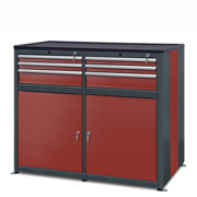 Workshop cabinet HSW05: 6 drawers, 2 doors, 2 shelves