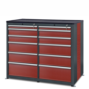 Workshop cabinet HSW05: 12 drawers
