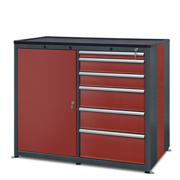 Workshop cabinet HSW05: 6 drawers, 1 door, 1 shelf