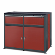 Workshop cabinet HSW05: 2 drawers, 2 doors, 2 shelves