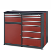 Workshop cabinet HSW05: 8 drawers, 1 door, 1 shelf