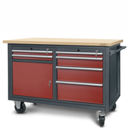 Workshop trolley HWW04: 1 cabinet S11, 1 cabinet S14 (6 drawers, 1 locker)