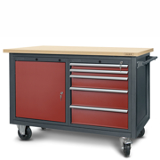 Workshop trolley HWW04: 1 cabinet S12, 1 cabinet S13 (5 drawers, 1 locker)