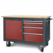 Workshop trolley HWW04: 1 cabinet S12, 1 cabinet S14 (4 drawers, 1 locker)