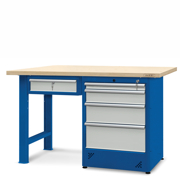 Workbench 1500 x 740: 1 cabinet H12, 1 drawer H13
