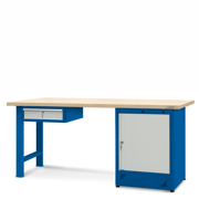 Workbench 2100 x 740: 1 cabinet H11, 1 drawer H13
