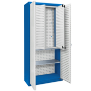 Universal cabinet: 2 galvanised shelves, set of internal doors