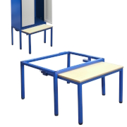 Cloakroom locker pull-out benches (width 600)