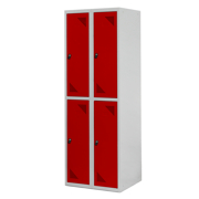 Locker with 4 compartments 2 modules 600 x 1800 x 490