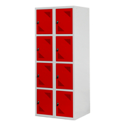 Locker with 8 compartments 2 modules 800 x 1800 x 490