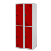 Locker with 4 compartments 2 modules 600 x 1500 x 350