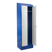 Cloakroom locker HSU02 width 600 with a sloping roof, on the pedestal