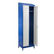 Cloakroom locker HSU02 width 600 with a sloping roof, on the base