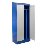 Cloakroom locker HSU02 width 800 with a sloping roof, on the pedestal