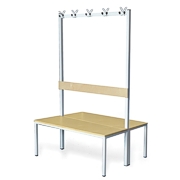 2-sided benchwith hangers - 10  triple hangers