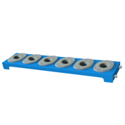 Shelf with ISO 40 sockets for products Cat. No. . 27040, 27041, 27042, 27043