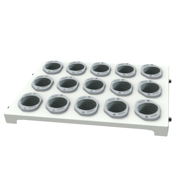 Fixed shelf with ISO 50 sockets for cabinets Cat. No. 27045 and 27046
