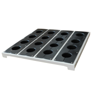 Fixed shelf with HSK 63 sockets for cabinets Cat. No. 27045 and 27046