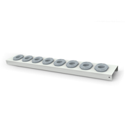 Shelf with ISO 40 sockets for a  Large cabinet with pull-out compartments