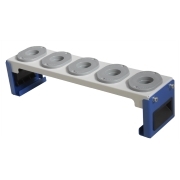 Tool stand with organiser sockets in the ISO 40 standard