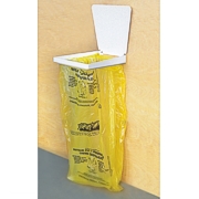 Wall-mounted garbage bag holder a lid