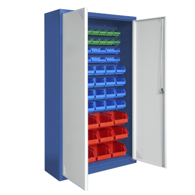 JOTKEL|23648|Warehouse cabinet with small parts containers (60 containers)
