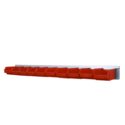 JOTKEL|23662|
Wall shelf with containers (10 pcs of 0.2l containers)