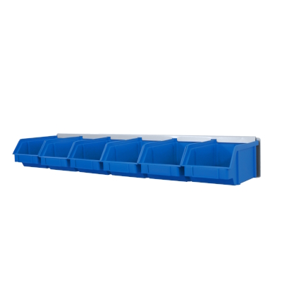 JOTKEL|23665|Wall shelf with containers (6 pcs of 1.6  l containers)