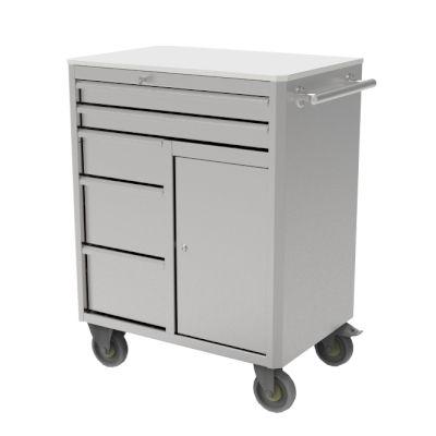 Trolley HWW05: 1 locker , 5 drawers (2xD70 1xE140 2xE210)