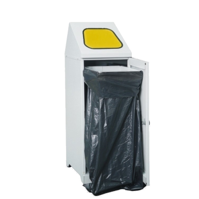 JOTKEL|80202|
Metal waste container with a bag clamp