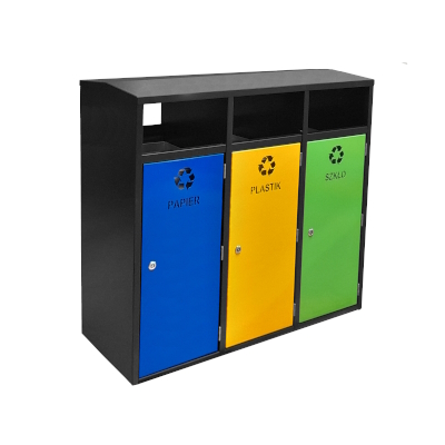 JOTKEL|80401|Metal waste container for outdoor use