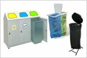 ENV Segregacja odpadów, metalowe pojemniki na odpady