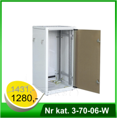 Szafa teleinformatyczna 600x800 33U - Nr kat. 3-70-06-W Szafa teleinformatyczna 600x800 33U - Nr kat. 3-70-06-W