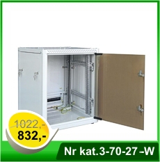 Szafa teleinformatyczna 600x600 15U - nr kat. 3-70-27 Szafa teleinformatyczna 600x600 15U - nr kat. 3-70-27