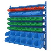 System naścienny z pojemnikami 935x250x1000 [mm] (51 pojemników)