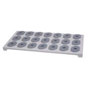 Półka stała z gniazdami ISO 30 do szafy z roletą