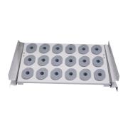 Półka wysuwana prosta z gniazdami ISO 30 do  szafy z roletą