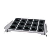 Półka wysuwana skośna z gniazdami HSK 100 do szafy z roletą