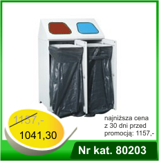 Pojemnik na odpady dwukomorowy - Nr kat. 80203