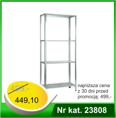 Regał metalowy 4 - półkowy ocynkowany - Nr kat. 23808