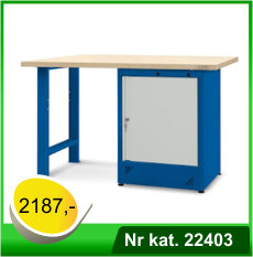 Stół warsztatowy HSS07 - Nr kat. 22403 - RAL 5005, blat lakierowany