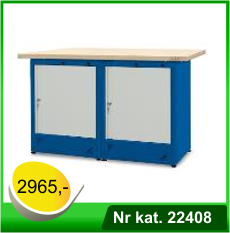 Stół warsztatowy HSS07 - Nr kat. 22408 - RAL 5005, blat lakierowany