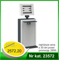 Metalowa szafa na komputer HSC04 do monitorów dotykowych - Nr kat. 23572 - RAL 7016-7035