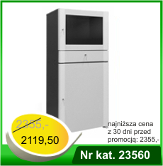 Metalowa szafa na komputer do dużych monitorów HSC01 - Nr kat. 23560- RAL 5005-7035