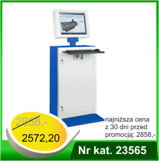 Metalowa szafa na komputer do dużych monitorów HSC04 - Nr kat. 23565 - RAL 5005-7035